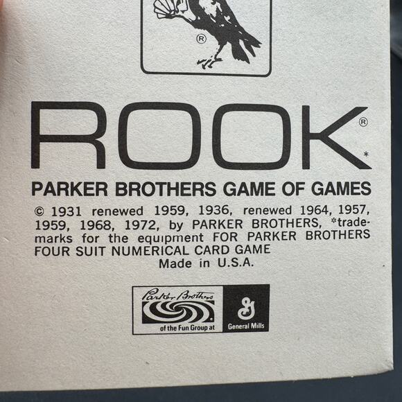 Vintage 1972 Rook Card Game by Parker Brothers Cards still Wrapped NOS - Picture 3 of 5